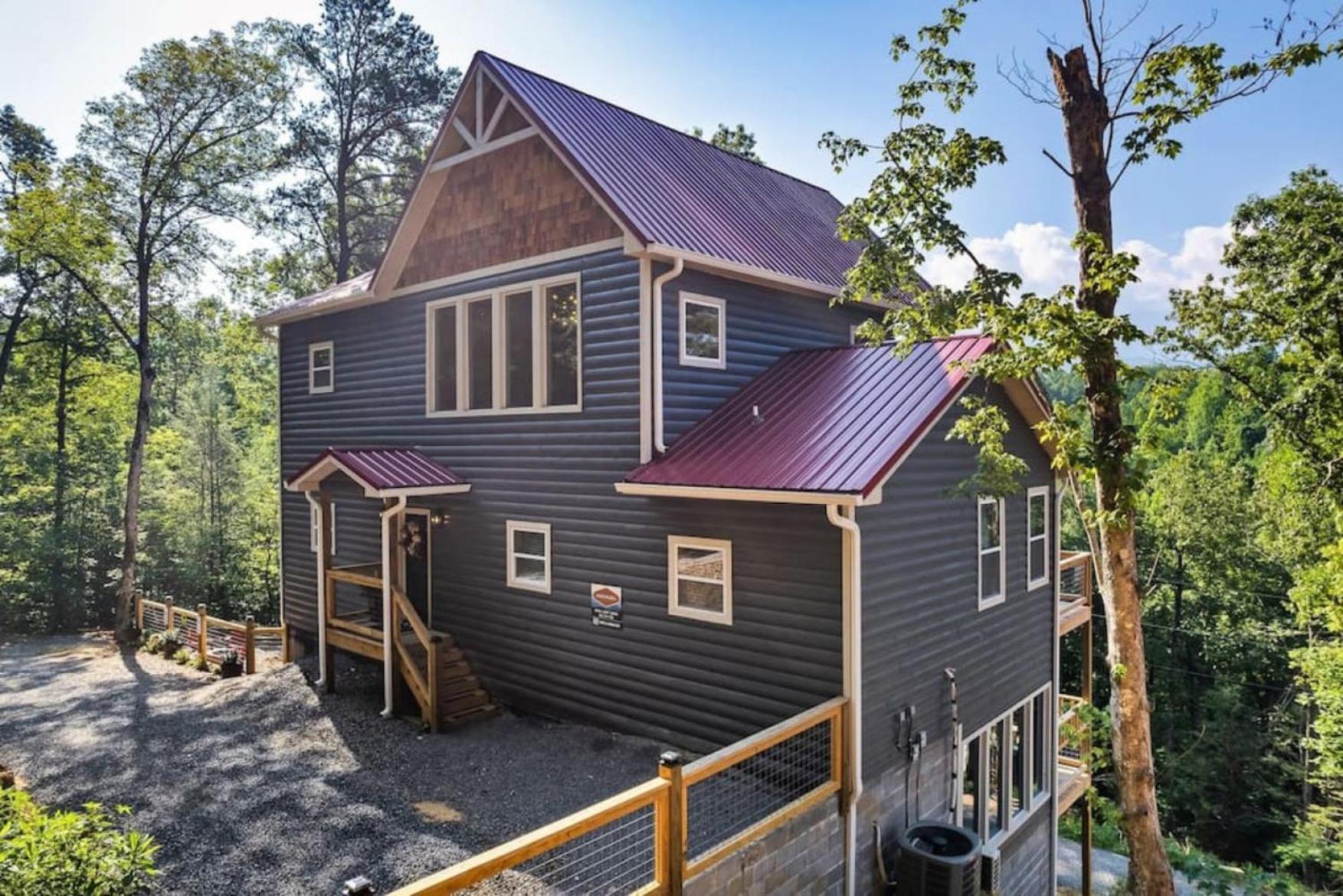 Tranquil Mountain Getaway By Ghosal Luxury Lodging Gatlinburg Exterior foto